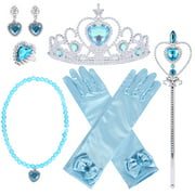 Light Purple Jaasie New JS Crown Tiara and Wand Set Silver Heart Jewel Princess Accessories